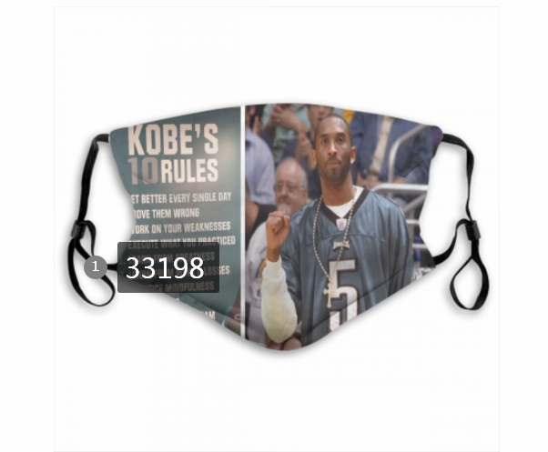 2021 NBA Los Angeles Lakers #24 kobe bryant 33198 Dust mask with filter->nba dust mask->Sports Accessory